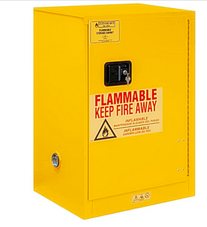 JKBOX Cabinet for Storing Flammable Materials 12 Gallon Yellow