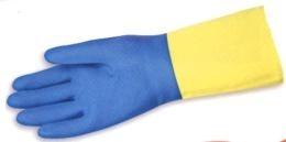 Zweifarbige Handschuhe