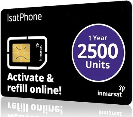 IsatPhone Prepaid Sim Card 2500 Units