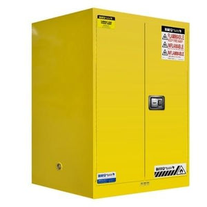 Gabinete para almacenar materiales inflamables 90 galones amarillo JKBOX