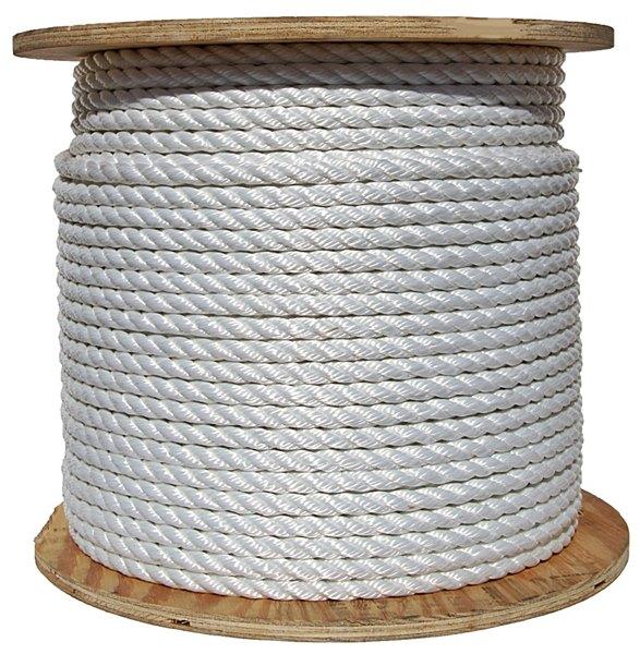 White Polyester Rope 3 Strands 22mm 200m – S.O.S Shop Online