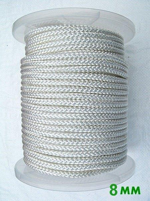 Polyester Rope 8mm White 200m