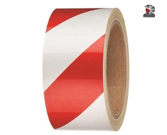 Red and White Sticky Marking Tape 2" (5 rolls)