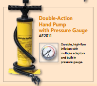 Double Action Hand Pump with Pressure Gauge