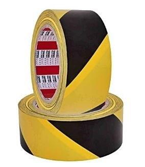 Sticky Marking Tape - Yellow and Black (5 rolls)
