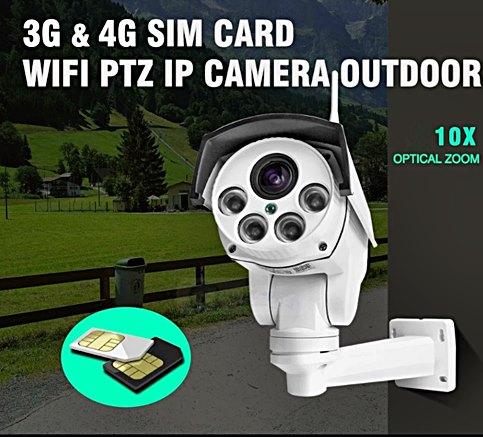 Tower zoom outdoor cellular security camera 3G/4G