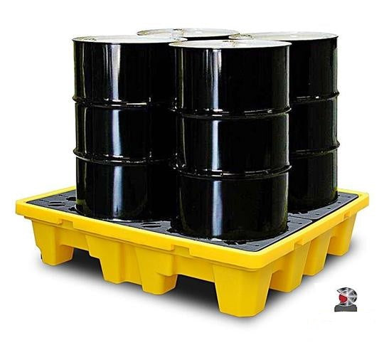 UNIPLAST 400 Spill Containment Pallet for 4 Barrels